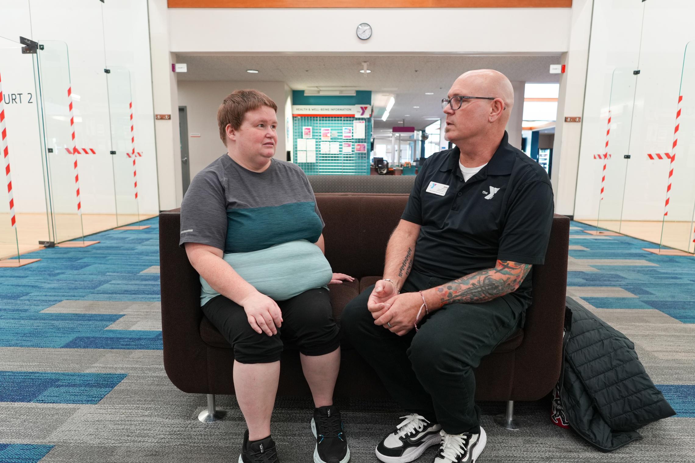 Annee and a Y staff member