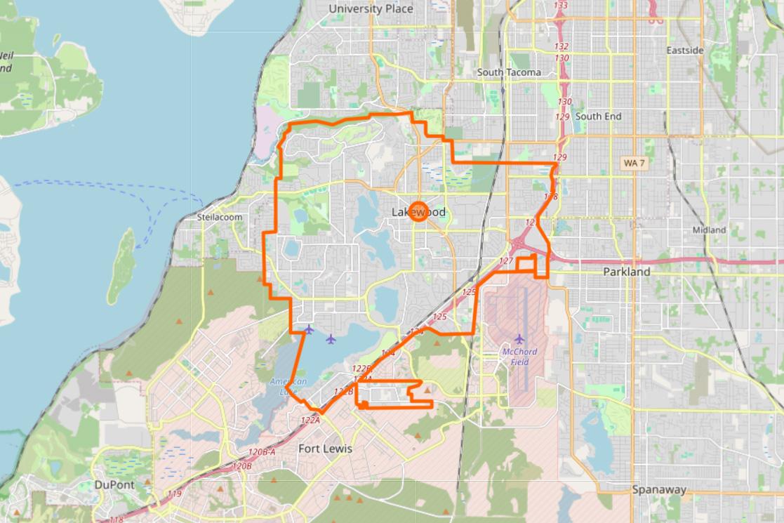 Map of Lakewood Summer Day Camp