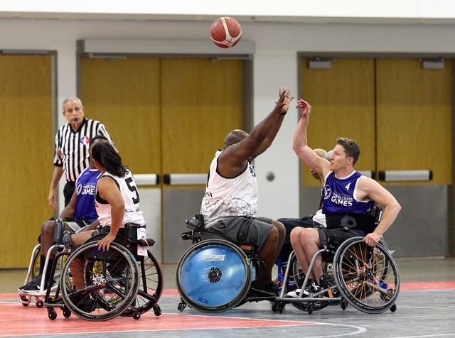 Jake playing basketball