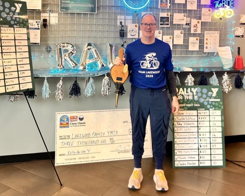 Steve with his trophy