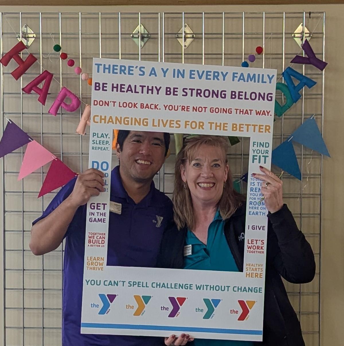 Cassidy, Executive Director of the University Y Student Center, and Stefani Montague