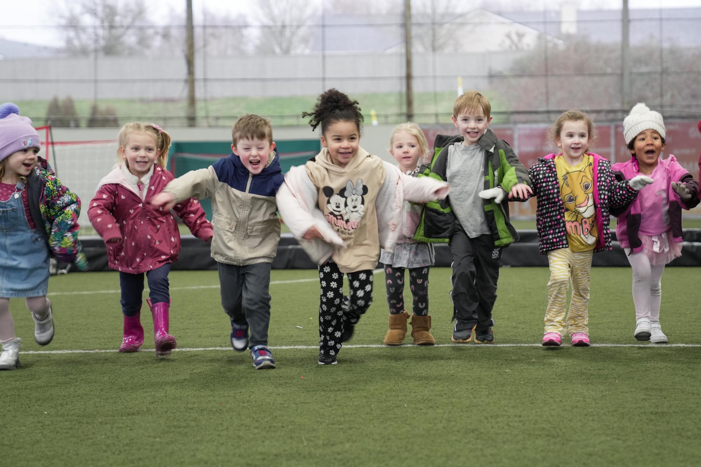Y Camp kids running
