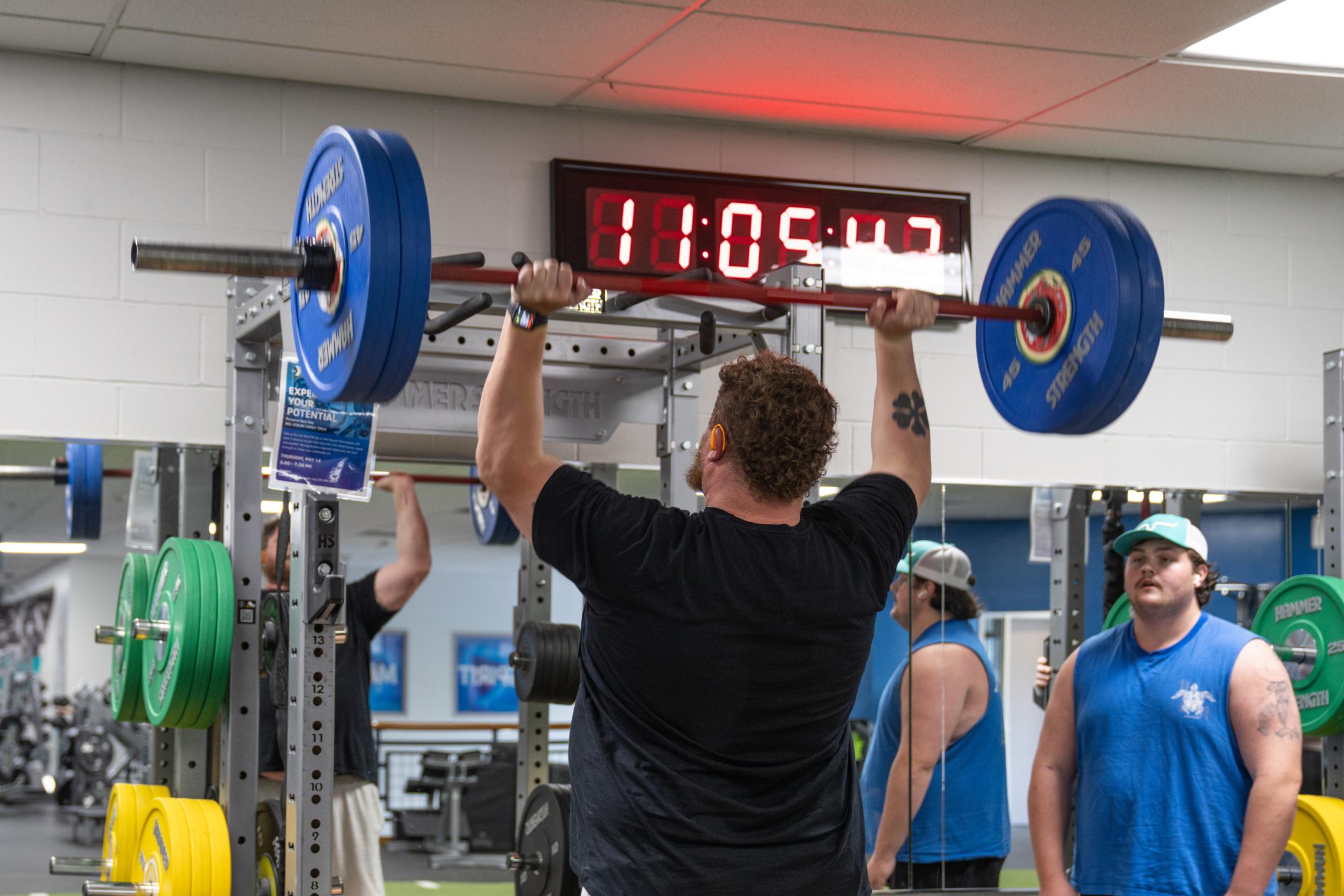 John working out