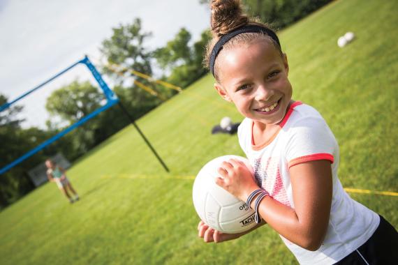 Youth Sports With Outdoor Volleyball