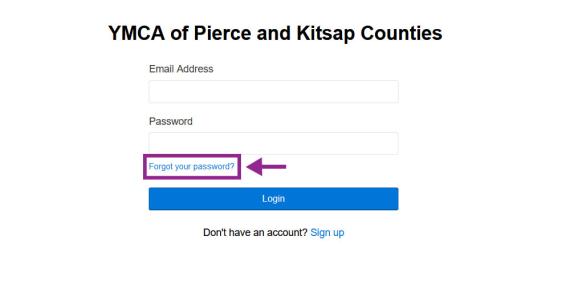 Reset Password Step 1