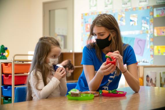 YMCA Care While Your Workout Playing With Food