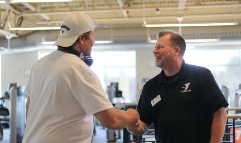 Smiling In Support At The YMCA