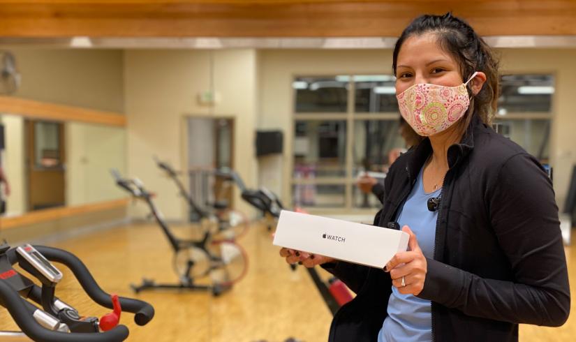 Rosa Earns Apple Watch - YMCA Mobile Rewards