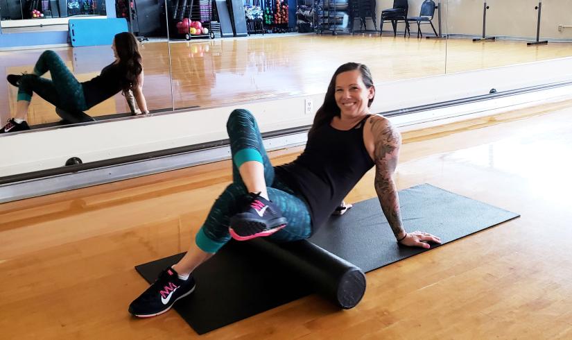 Foam Rolling At The Tacoma Center YMCA