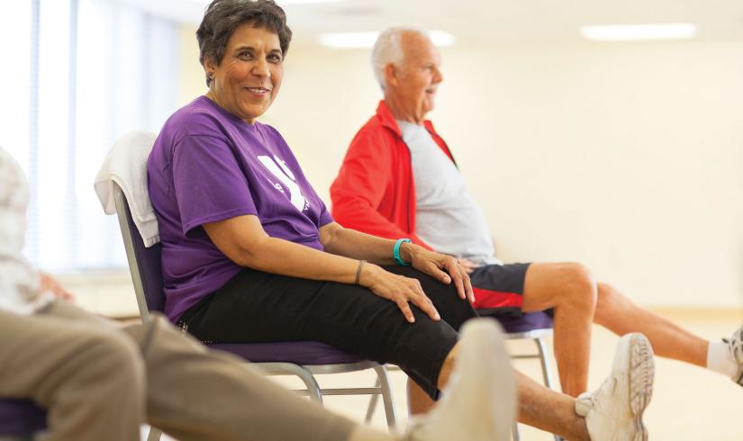 Chair Exercise In Enhance Fitness At The YMCA