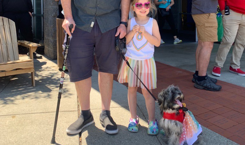 Family with Small Companion Dog Days of Summer at the Y