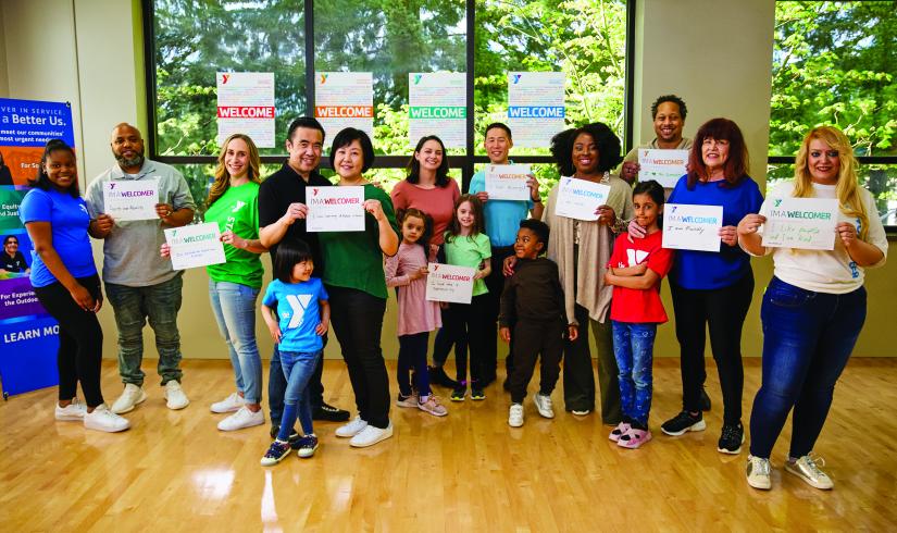 Welcoming Week gathering at a local YMCA