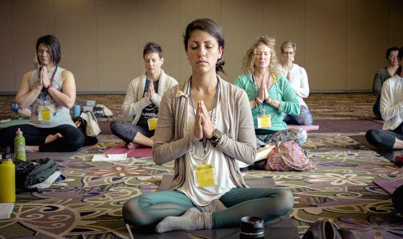 Yoga Meditating