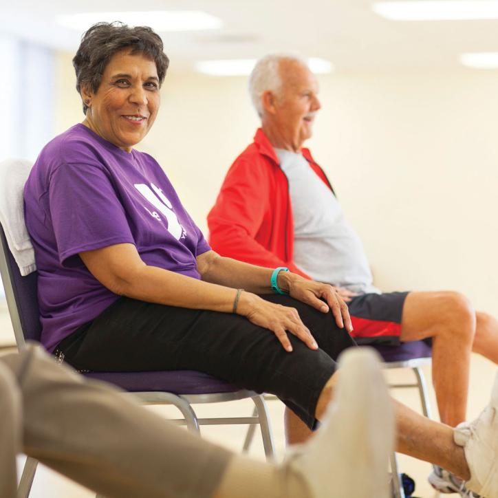 Chair Exercise In Enhance Fitness At The YMCA