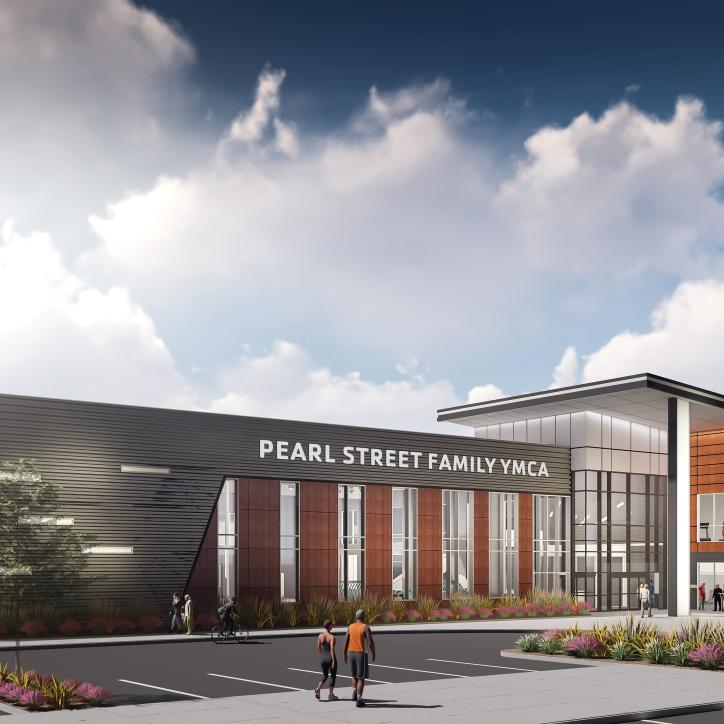 Pearl Street Family YMCA Exterior Rendering