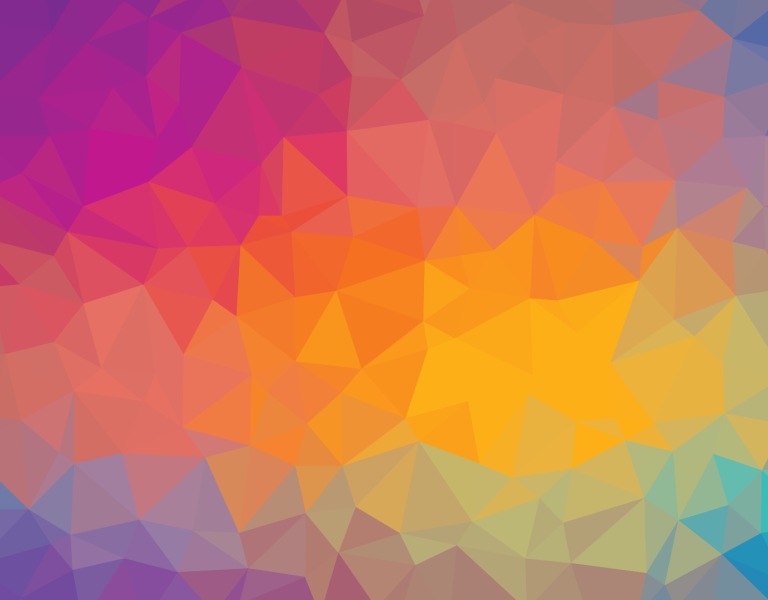 rainbow triangle pattern splash