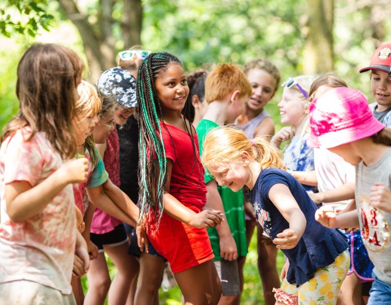 Kids Hiking at YMCA Summer Camp