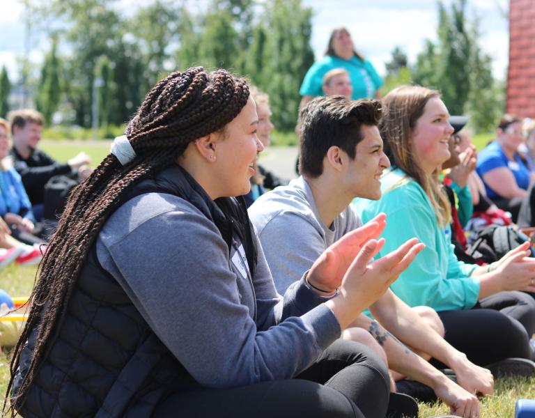 Group Clapping at YMCA Day Camp Training