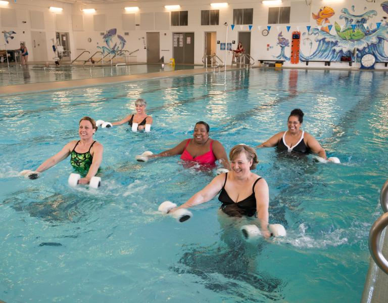Water exercise class at the YMCA
