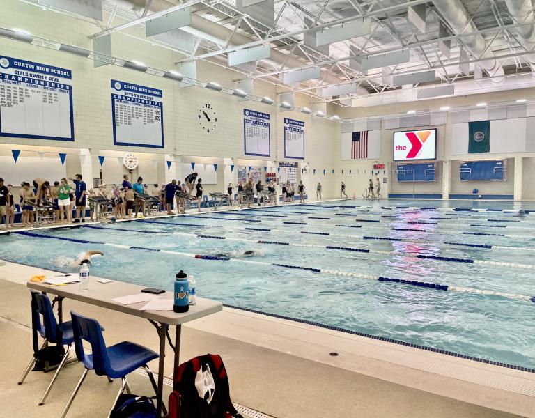 Pool shot at the PKC classic swim meet at the YMCA