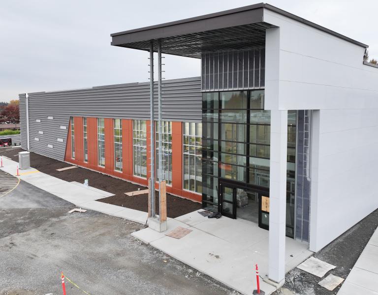 Pearl Street Family YMCA Construction Update - Front Entrance