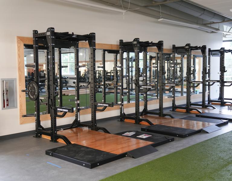 New Squat Racks at the Pearl Street Family YMCA