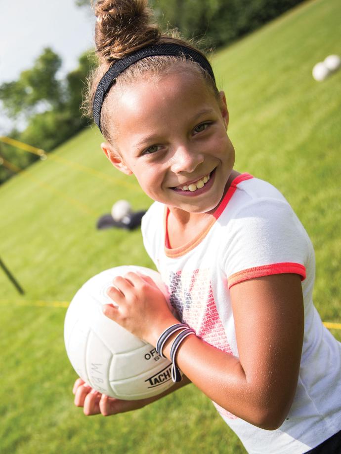 Youth Sports With Outdoor Volleyball
