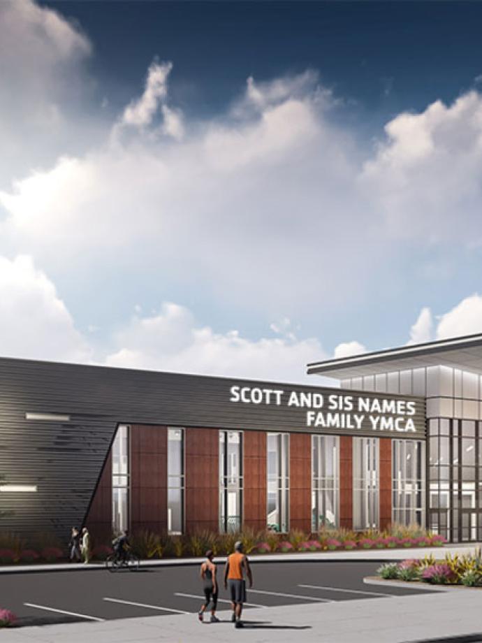 Scott and Sis Names Family YMCA