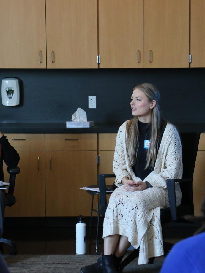 Bridge of Hope participants engage in meaningful discussion at the YMCA.