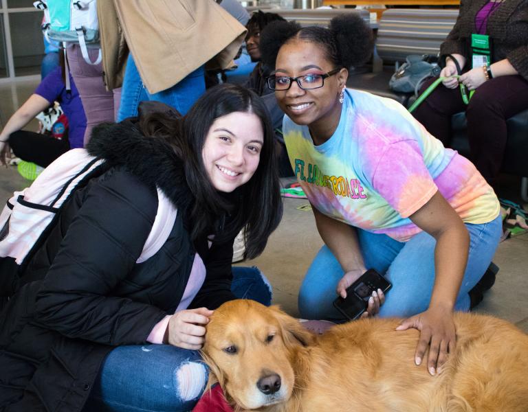 Dog Therapy At The University Y Student Center