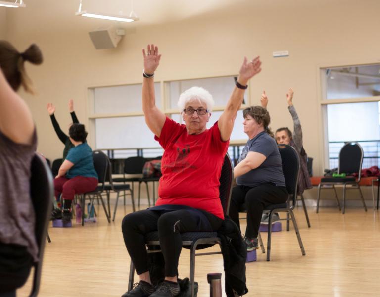 YMCA Group Exercise - Chair Yoga Pose