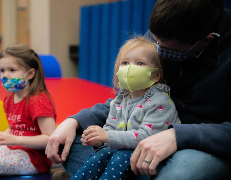 YMCA Toddler Gym Father with Daughter