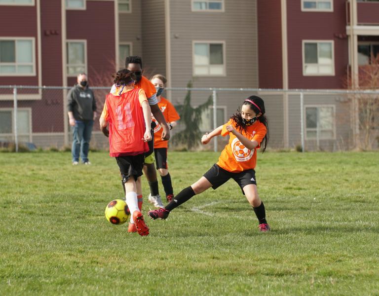 Defending the Ball at YMCA Youth Soccer