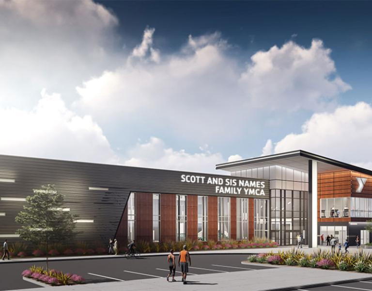 Scott and Sis Names Family YMCA