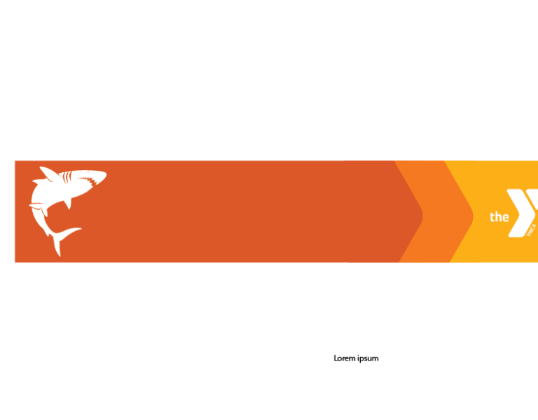 Gordon Tiger sharks logo on an orange banner 