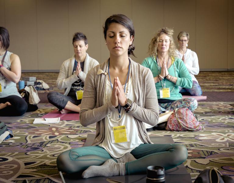 Yoga Meditating