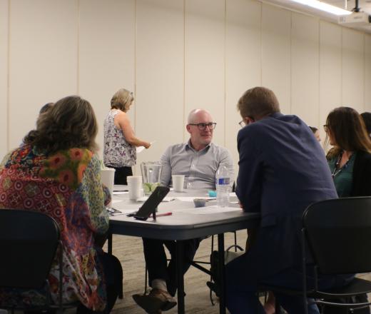 Staff from Derek Kilmer engage in the guided dialogue offered by the Bridge of Hope