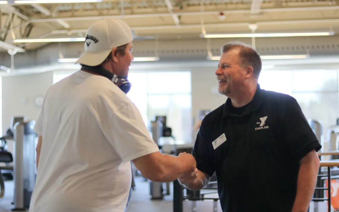 Smiling In Support At The YMCA