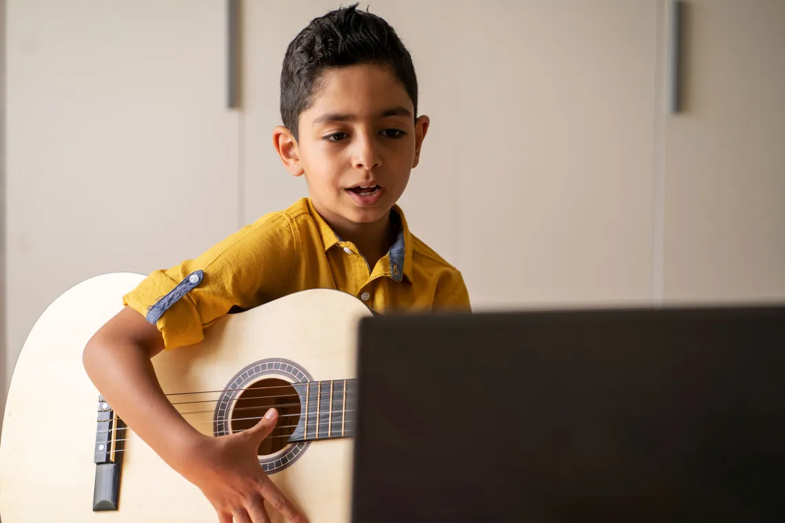 YMCA Virtual Youth Arts - Playing Guitar