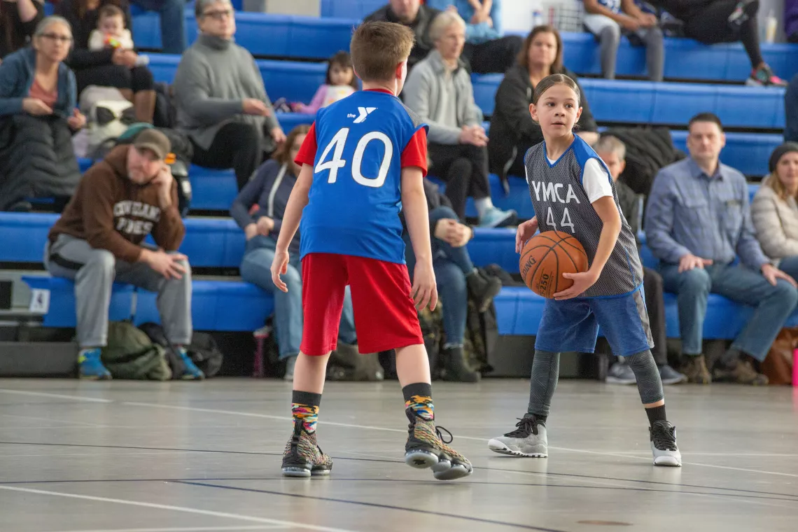 Looking to Pass at YMCA Youth Basketball League