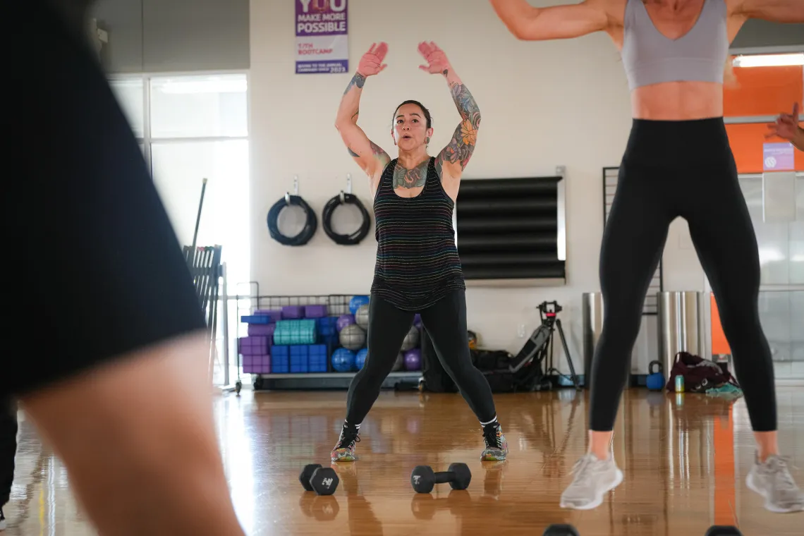 Jumping Jack in YMCA Complete Conditioning Class