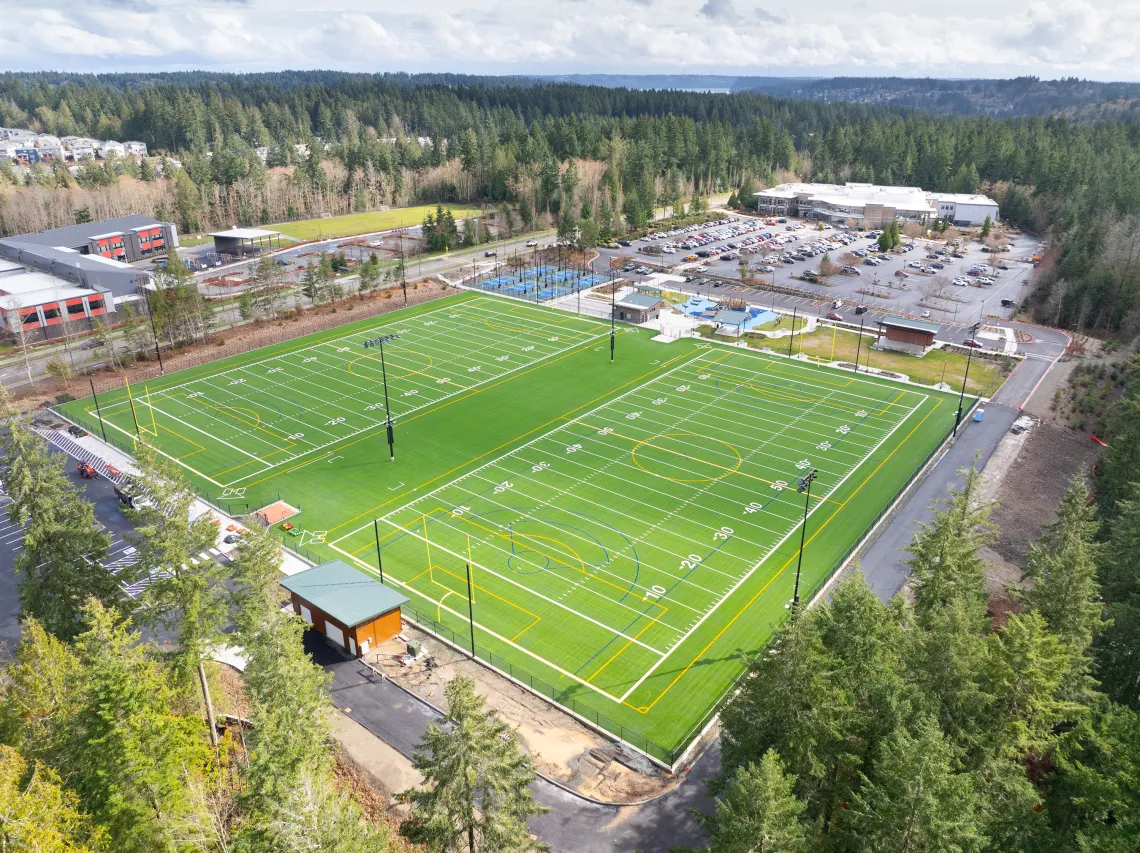 Gig Harbor Sports Fields Overhead with Swift Water Elementary