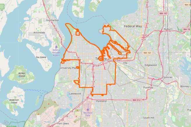 Map of Tacoma Summer Day Camp