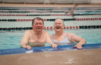 Bob in pool - Pearl Street Family YMCA 