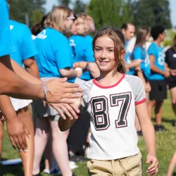 YMCA Summer Camper High Fives