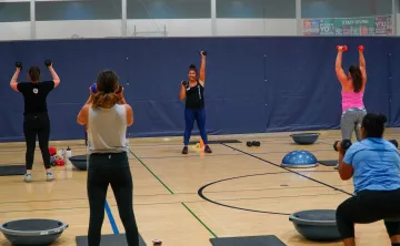 Smiling YMCA Group Exercise Instructor