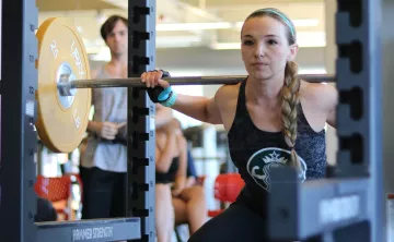 Squatting In YMCA Powerlifting Course