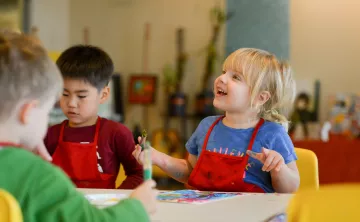 YMCA Preschool Art Paint Project