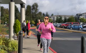 Running group active outside the YMCA