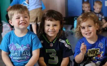 Toddlers Laughing and Spending Time at YMCA Child Watch